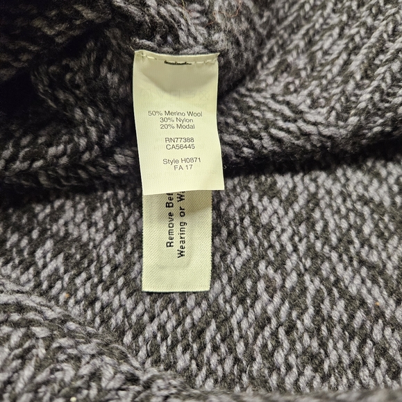 Madewell Sleeveless Knit Sweater Women's XL Blue Cowl Neck Pullover Wool Blend - Picture 5 of 8